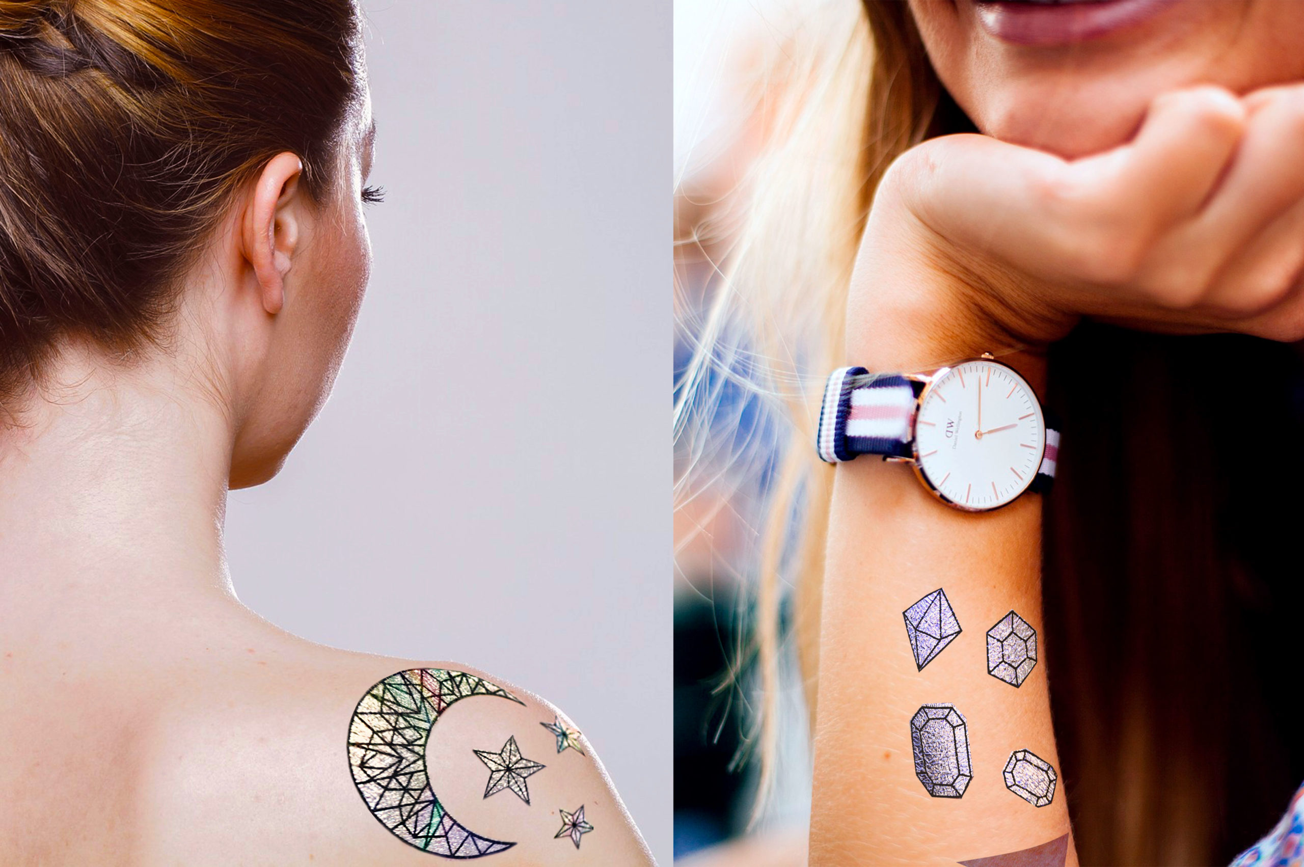 Buy Holographic Tattoo Inspired Sicker Pack Online in India - Etsy