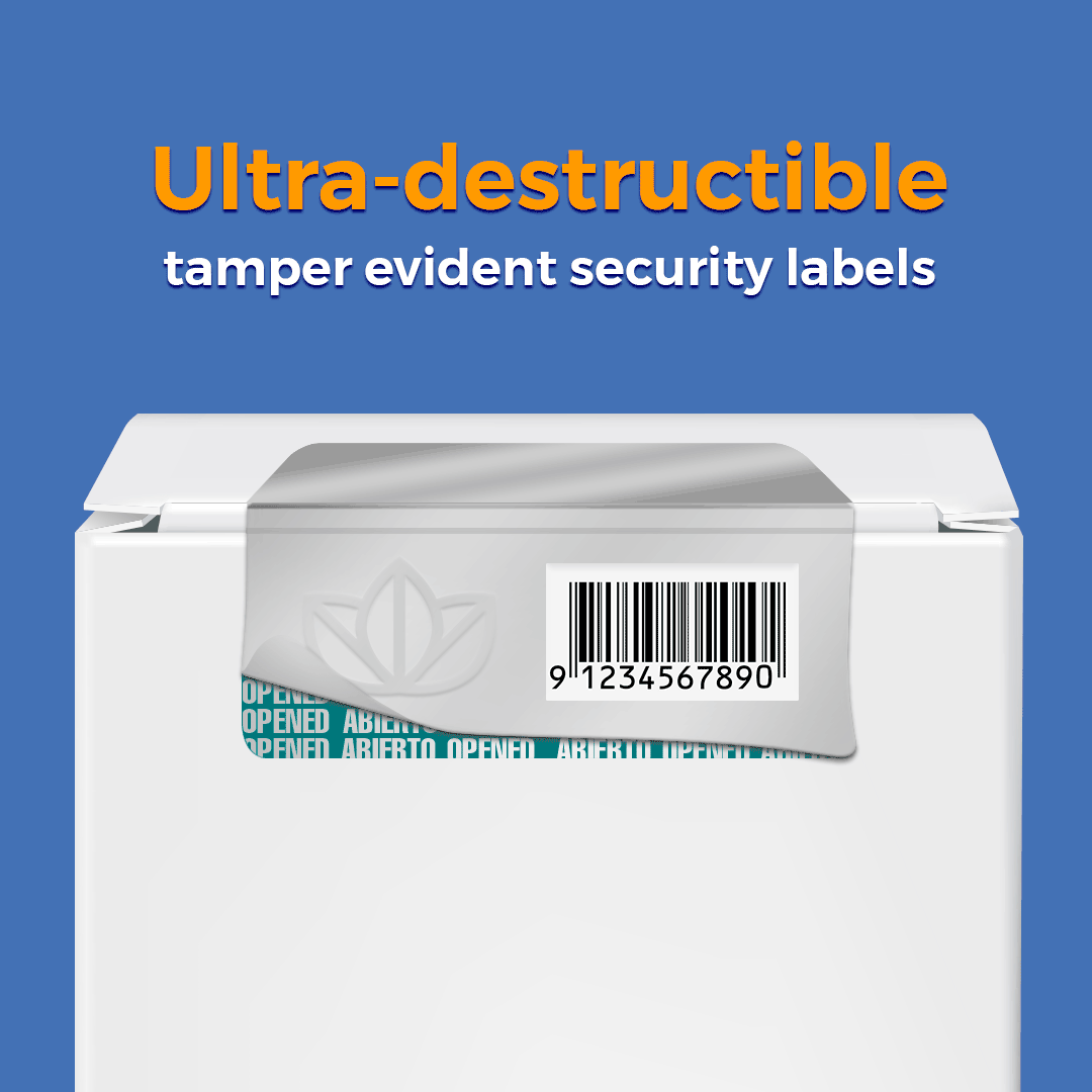 Ultra-destructable tamper evident security labels